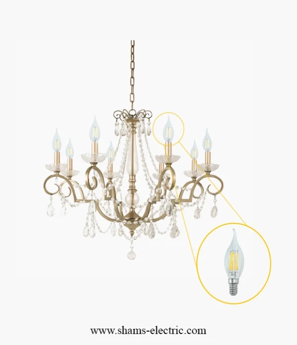 مصباح ثريا فلمنت LED – موديل F02