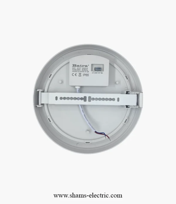 مصباح جداري خارجي دائري LED من Batra – قدرة 24 واط (IP65) مع تحكم 4CCT