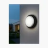 مصباح جداري خارجي دائري LED من Batra – قدرة 24 واط (IP65) مع تحكم 4CCT