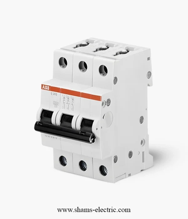 جوزة ثلاثية جوزة ثلاثية – قاطع دورة (MCB) – ABB – 3P