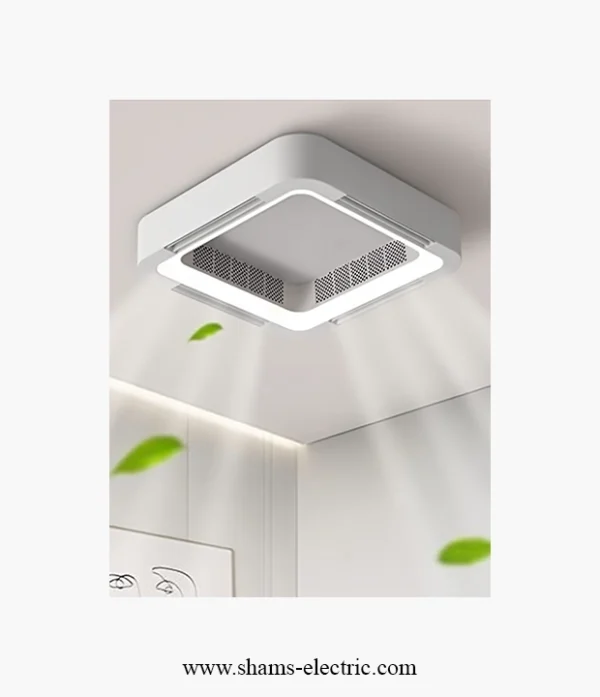 مروحة سقفية ظاهرية  مع إضاءة LED