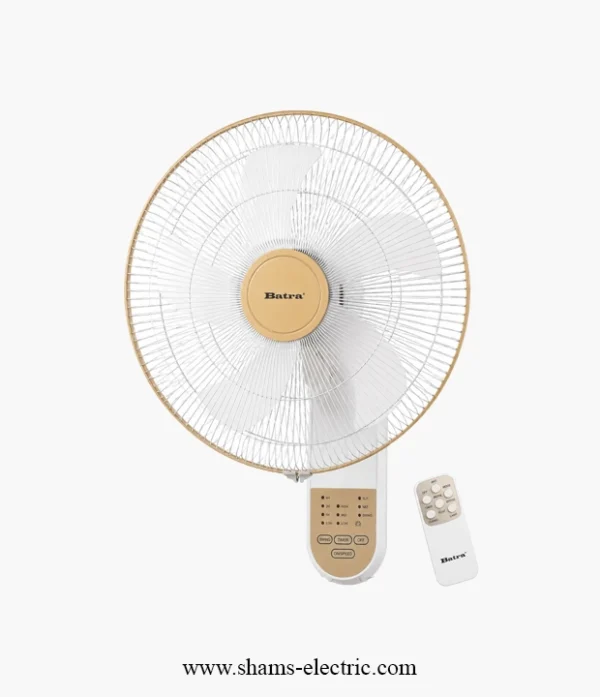 fan1 مروحة جدارية بريموت كنترول من بترى Batra – قياس 18 إنج